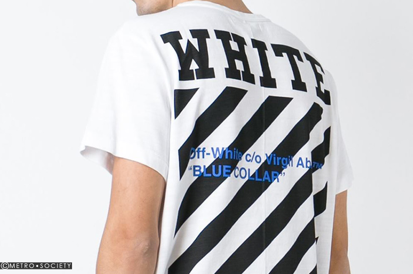 Off white blue collar tee cheap